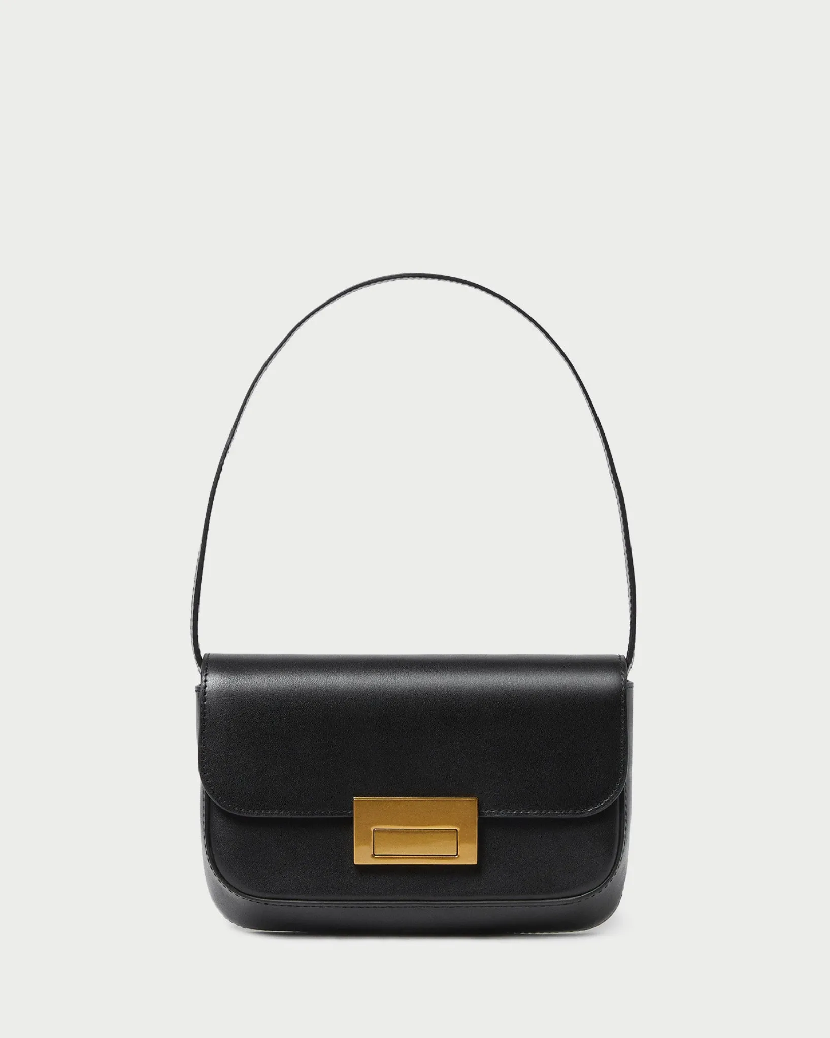 New Loeffler Randall Stefania Leather Baguette Bag Black