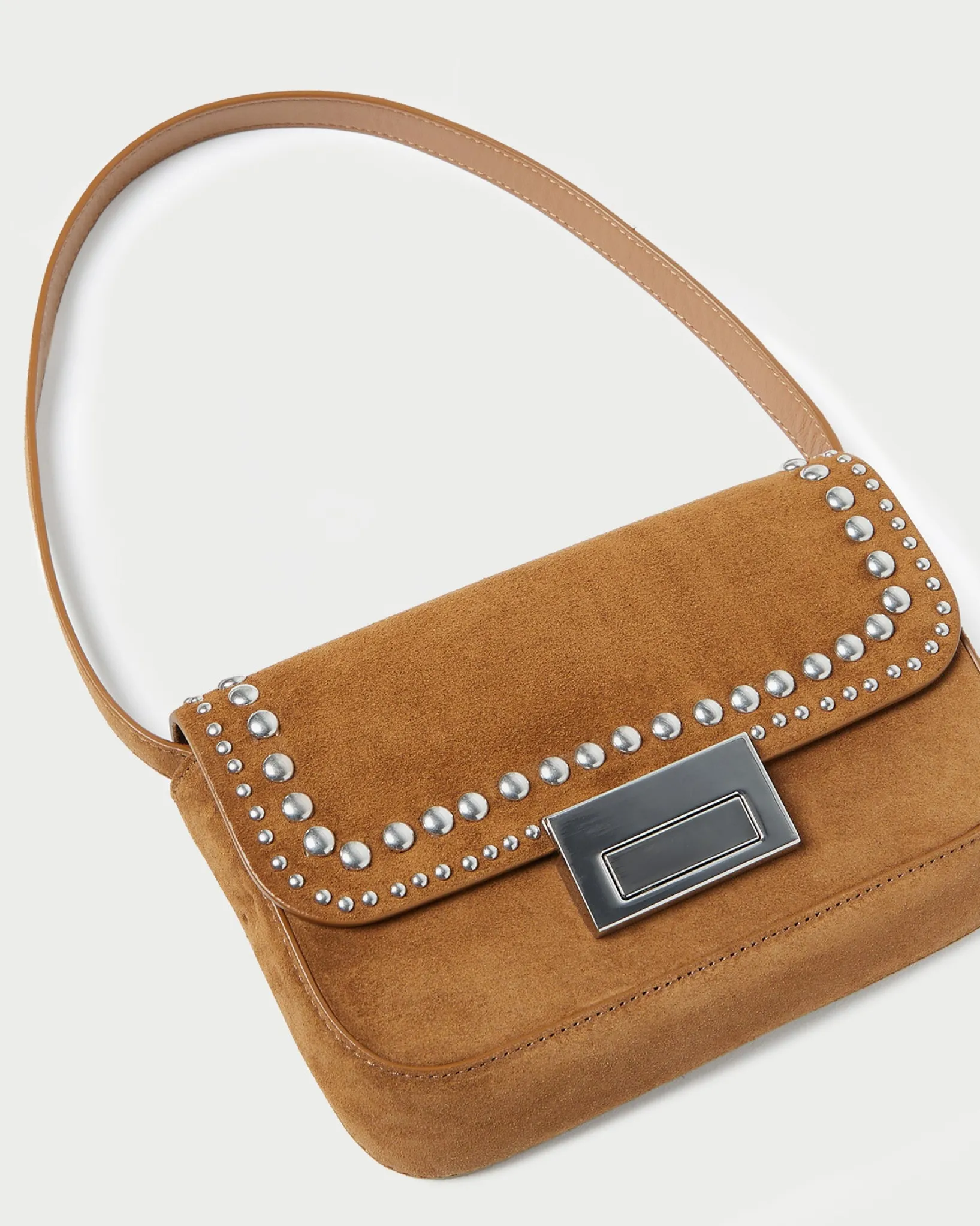 New Loeffler Randall Stefania Leather Baguette Bag Black
