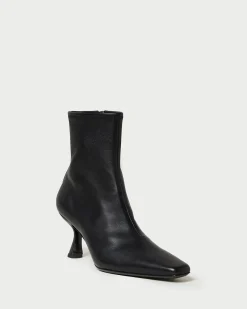 Outlet Loeffler Randall Thandy Black Curved Heel Bootie Safari