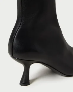 Outlet Loeffler Randall Thandy Black Curved Heel Bootie Safari