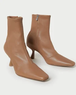 Outlet Loeffler Randall Thandy Black Curved Heel Bootie Safari