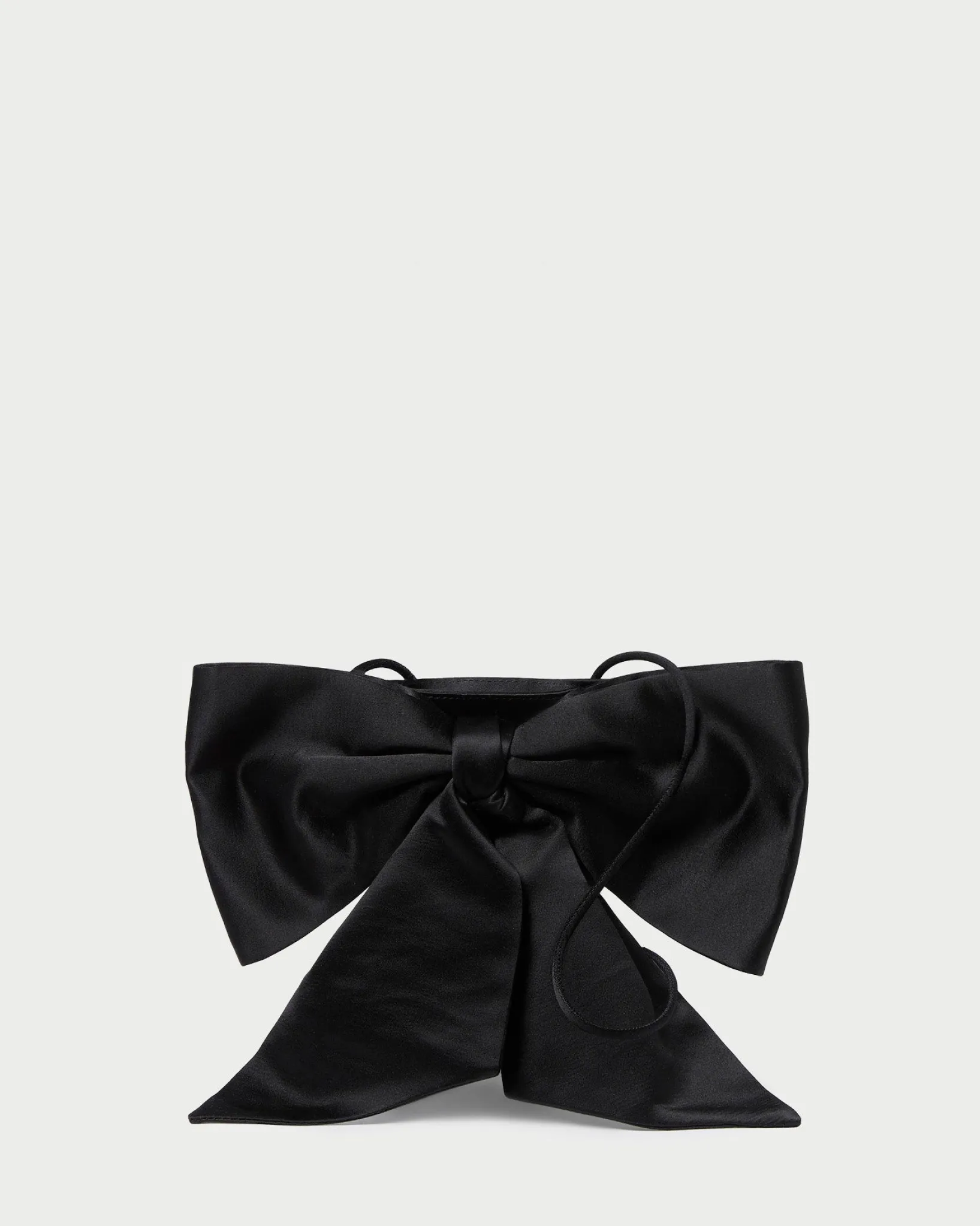 Sale Loeffler Randall Violet Satin Bow Crossbody Black