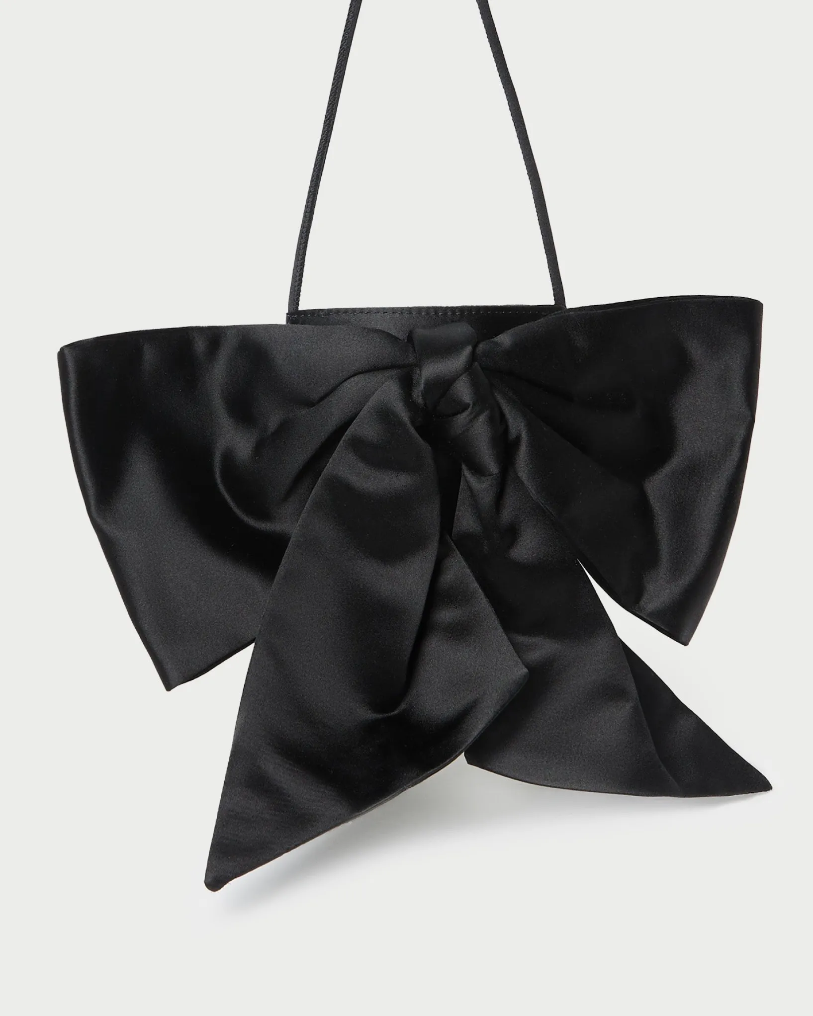 Sale Loeffler Randall Violet Satin Bow Crossbody Black