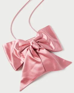 Best Loeffler Randall Violet Satin Bow Crossbody Rose